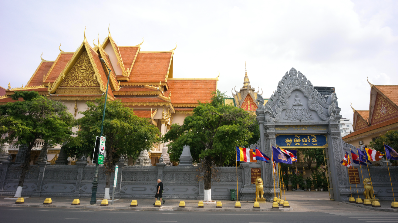 柬埔寨金边街头景色